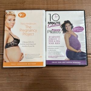 The Pregnancy Project Tracy Anderson dvd set and 10 minute solution prenatal dvd